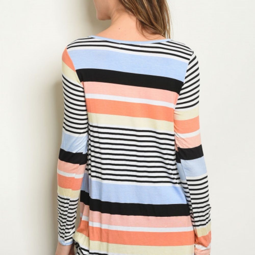BLUE MULTI COLOR TOP - Picture 2 of 2